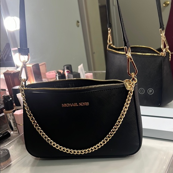 Michael Kors Black Fur Shoulder Bag main image 1